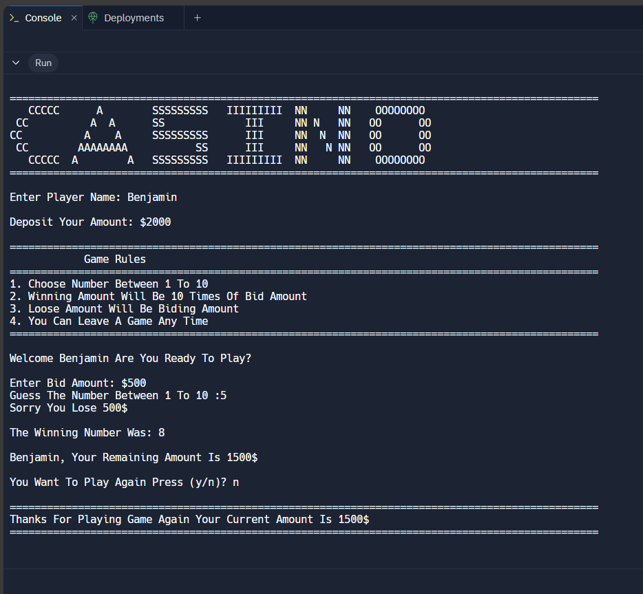 C++ Project 2